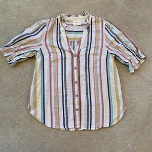Anthropologie Maeve Button Down Blouse